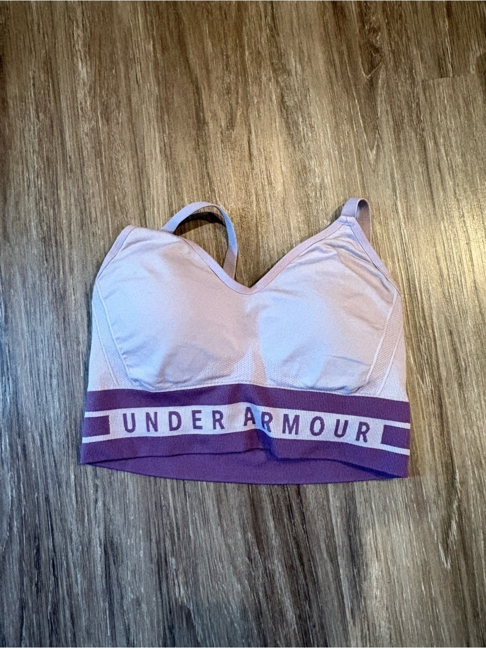 Bundle
Under Armour Black&Purple Sports Bra with Branded White Strap Detail - Picture 3 of 4